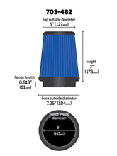 Load image into Gallery viewer, Airaid Universal Air Filter - Cone 6 x 7-1/4 x 5 x 7
