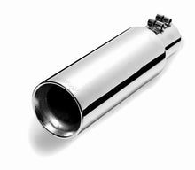 Load image into Gallery viewer, Gibson Round Dual Wall Angle-Cut Tip - 4in OD/2.5in Inlet/12in Length - Stainless
