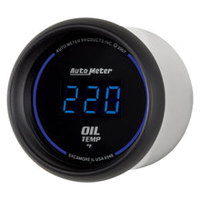 Load image into Gallery viewer, Autometer Cobalt Digital 52.4mm 0-340 deg F Oil Temperature Gauge

