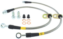 Load image into Gallery viewer, StopTech 08-10 EVO X AWD Stainless Steel Rear Brake Lines
