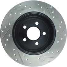 Load image into Gallery viewer, StopTech 05-13 Chrysler300/300C / 09-12 Dodge Challenger Rear Right Drilled &amp; Slotted Rotor
