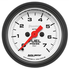 Load image into Gallery viewer, AutoMeter Gauge Fuel Pressure 2-1/16in. 7Bar Digital Stepper Motor Phantom
