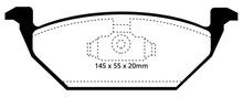 Load image into Gallery viewer, EBC 98-99 Volkswagen Beetle 2.0 Redstuff Front Brake Pads
