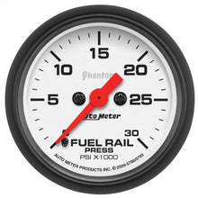 Load image into Gallery viewer, Autometer Phantom 2-1/16in 30K PSI Digital Stepper Motor Fuel Rail Pressure Gauge
