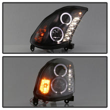 Load image into Gallery viewer, Spyder Infiniti G35 03-07 2DR Projector Halogen - LED Halo DRL Blk High H4 PRO-YD-IG35032D-DRL-BK
