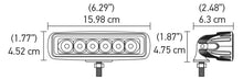 Load image into Gallery viewer, Hella Value Fit Mini Flush Mount 7.7in - 18W White Housing Flood Beam LED Light Bar
