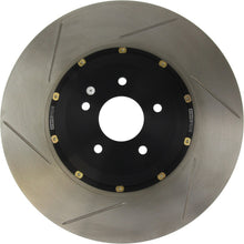Load image into Gallery viewer, StopTech 09-11 Nissan GT-R Front Right Slotted Bare Iron 380x34mm Aero-Rotor Kit
