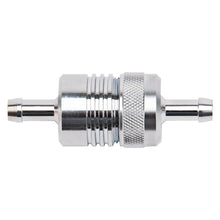 Load image into Gallery viewer, Russell Performance Chrome Street Fuel Filter (3in Length 1-1/8in diameter 5/16in inlet/outlet)
