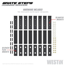Load image into Gallery viewer, Westin Grate Steps Running Boards 86 in - Textured Black
