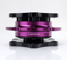 Load image into Gallery viewer, NRG Quick Release SFI SPEC 42.1 - Shiny Black Body / Shiny Purple Ring

