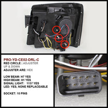 Load image into Gallery viewer, Spyder Cadillac Escalade 02-06 Projector Halogen Model- LED Halo DRL Chrm PRO-YD-CE02-DRL-C
