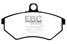 Load image into Gallery viewer, EBC 89-93 Volkswagen Corrado 1.8 Supercharged Redstuff Front Brake Pads
