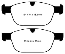 Load image into Gallery viewer, EBC 08+ Volvo XC60 3.0 Turbo Yellowstuff Front Brake Pads
