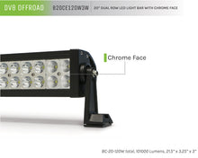 Load image into Gallery viewer, DV8 Offroad Chrome Series 20in Light Bar 120W Flood/Spot 3W LED
