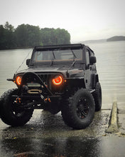 Load image into Gallery viewer, Oracle 7in High Powered LED Headlights - Black Bezel - ColorSHIFT No Controller
