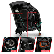 Load image into Gallery viewer, ANZO 2003-2007 Infiniti G35 Projector Headlight Plank Style Chrome (HID Compatible, No HID Kit )
