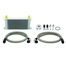 Load image into Gallery viewer, Mishimoto Universal 10 Row Oil Cooler Kit (Metal Braided Lines)
