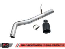 Load image into Gallery viewer, AWE Tuning 2020+ Jeep Gladiator 3.6L Trail-to-Tread (Single-Side) Conversion Kit w/Diamond Blk Tip
