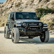 Load image into Gallery viewer, Westin 18-20 Jeep Wrangler WJ2 Full Width Front Bumper w/LED Light Bar Mount Textured Black
