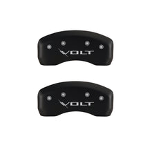 Load image into Gallery viewer, MGP 4 Caliper Covers Engraved Front &amp; Rear Volt Red finish silver ch

