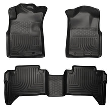 Load image into Gallery viewer, Husky Liners 05-13 Toyota Tacoma WeatherBeater Combo Black Floor Liners
