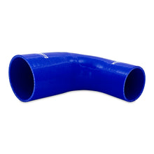 Load image into Gallery viewer, Mishimoto Silicone Reducer Coupler 90 Degree 2.5in to 3.5in - Blue
