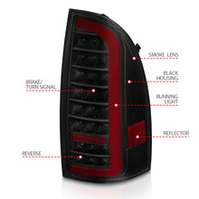 Load image into Gallery viewer, ANZO 05-15 Toyota Tacoma Full LED Tail Lights w/Light Bar Sequential Black Housing Smoke Lens
