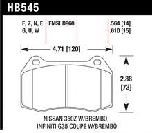 Load image into Gallery viewer, Hawk DTC-80 03-09 Nissan 350Z w/Brembo Brakes Front Race Brake Pads
