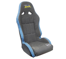 Load image into Gallery viewer, NRG Defender Seat/ Water Resistant Steel Frame Suspension - Gray w/ Blue Trim w/ Defender Logo
