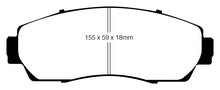 Load image into Gallery viewer, EBC 07-09 Acura RDX 2.3 Turbo Ultimax2 Front Brake Pads
