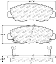 Load image into Gallery viewer, StopTech Performance 97-99 Acura CL / 94-97 Honda Accord Coupe / 90-97 Accord Sedan Front Brake Pad
