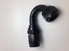 Load image into Gallery viewer, Fragola -8AN Fem x -6AN Hose 150 Degree Reducing Hose End - Black
