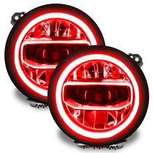 Load image into Gallery viewer, Oracle Jeep Wrangler JL/Gladiator JT RGB+W Headlight DRL Upgrade Kit - ColorSHIFT w/ BC1 Controller
