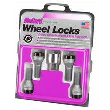 Load image into Gallery viewer, McGard Wheel Lock Bolt Set - 4pk. (Cone Seat) M12X1.25 / 19mm Hex / 25.6mm Shank Length - Black
