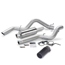Load image into Gallery viewer, Banks Power 06-07 Chevy 6.6L CCSB Monster Exhaust System - SS Single Exhaust w/ Black Tip
