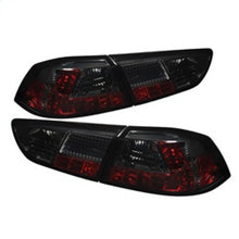Load image into Gallery viewer, Spyder Mitsubishi Lancer/Evolution X 08-14 LED Tail Lights Smke ALT-YD-MITEVO1008-LED-SM

