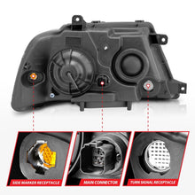 Load image into Gallery viewer, ANZO 2003-2006 Lincoln Navigator Crystal Headlights Black
