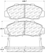 Load image into Gallery viewer, StopTech Performance 97-99 Acura CL/ 97-01 Integra Type R/91-95 Legend/91-05 NSX Front Brake Pads
