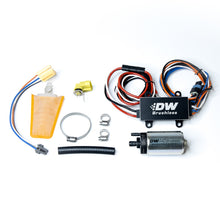 Load image into Gallery viewer, DeatschWerks DW440 440lph Brushless Fuel Pump w/ PWM Controller &amp; Install Kit 93-07 Subaru WRX
