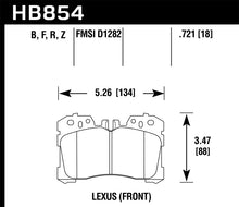 Load image into Gallery viewer, Hawk 07-17 Lexus LS460 / 08-16 Lexus LS600h HPS Street Front Brake Pads
