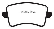 Load image into Gallery viewer, EBC 09-11 Audi A4 2.0 Turbo Ultimax2 Rear Brake Pads
