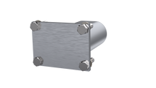 Load image into Gallery viewer, QTP 3in Weld-On QTEC Low Profile Conncetion Oval Tube Kit

