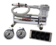 Load image into Gallery viewer, Air Lift 4-Way Manual Control System 100% Duty 1/4in Line 4 Gal. Tank.
