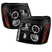 Load image into Gallery viewer, Spyder Cadillac Escalade 02-06 Projector Halogen Model- LED Halo DRL Blk PRO-YD-CE02-DRL-BK
