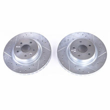 Load image into Gallery viewer, Power Stop 12-18 Tesla Model S Front Evolution Drilled &amp; Slotted Rotors - Pair
