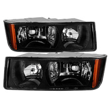 Load image into Gallery viewer, Xtune Chevy Avalanche w/ Body Cladding Only 02-06 OEM Headlights - OEM (Black) HD-JH-CAVA02-AM-BK
