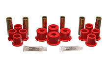 Load image into Gallery viewer, Energy Suspension 8/81-96 Ford F100/F150 2WD Red Rear Leaf Spring Bushing Set
