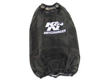 Load image into Gallery viewer, K&amp;N Drycharger Round Tapered Air Filter Wrap 6.5in Base ID/4.5in Top ID/7in H - Black
