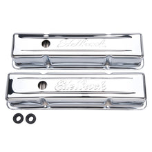 Load image into Gallery viewer, Edelbrock Valve Cover Signature Series Chevrolet 1959-1986 262-400 CI V8 Tall Chrome
