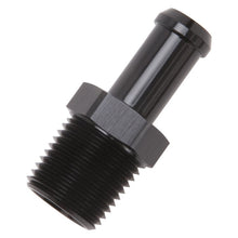 Load image into Gallery viewer, Edelbrock Hose End Straight 1/2In NPT to 1/2In Barb Black Anodize

